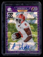 '21 Pro Set Metal #PA-SS3 Stevie Scott III '89 Auto XRC Crystals Purple Pros#/30