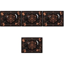 4Pcs Double Sided PVC Boards Multi Color Non Slip Mats
