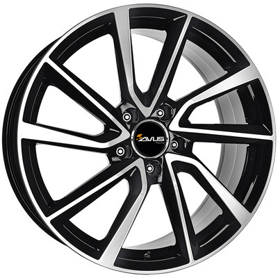 ALLOY WHEEL AVUS AC-518 FOR TOYOTA AURIS 2007-2012 8X19 5X114.3 BLACK ...