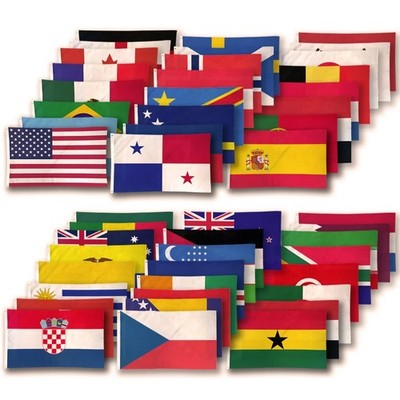 SALE SCHNÄPPCHEN 100 GEMISCHTE Länderflaggen WM 2026 5 Fuß x 3 Fuß @ je 1,99 £