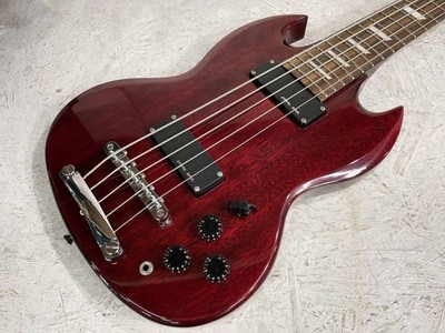 Epiphone EB-35 Used 5 string Cherry w/Soft case
