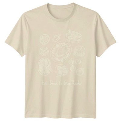 T-Shirt Essen Trinken & Danke sagen Familienessen Erntedankgeschenk für Sie und Ihn