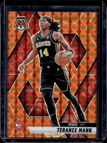 2024-25 Panini Mosaic Terance Mann Orange Mosaic #/249 Hawks