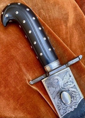 Antique Caucasian aristocrat hunting dagger / kindjal / Russian empire 1810/ 21''