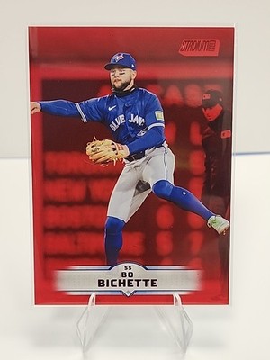 BO BICHETTE 2025 STADIUM CLUB RED PARALELL #124 BLUE JAYS