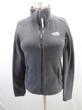 The North Face Size XS Womens Black Fleece Pockets Full Zip Outdoor Jacket 395