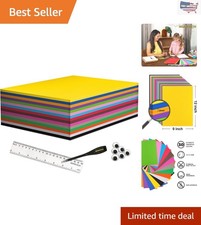 30 Pack 9x12 in Non-Adhesive EVA Foam Set - 15 Colors for Creative Projects