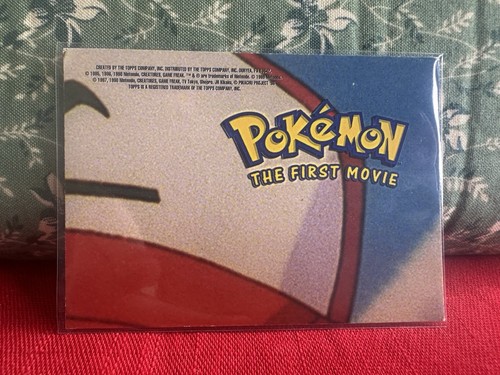 Pokemon Topps Blue Label 1999 Movie Sticker Puzzle Sheet Lapras Snorlax - Photo 2 sur 2