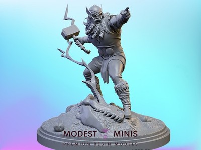 1 Million BC Thunder King | 32mm - 40mm Mini | Crisis Protocol | Superhero | C27