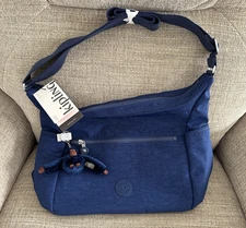 NWT Kipling HB6628 Alenya Crossbody Shoulder Bag Purse Polyamide Ink Blue Tonal