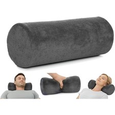 Portable Ergonomic Memory Foam Bolster Pillow with Washable Cover - 13  x 5  