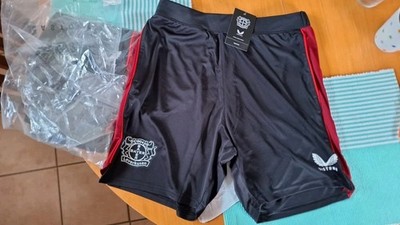 Shorts kurze Hose Bayer 04 Leverkusen NEU Gr. S o. M schwarz-rot Castore ovp