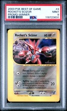 2003 POKEMON WIZARDS OF THE COAST BEST OF GAME PROMOS #4 ROCKET'S SCIZOR PSA 9 on eBay