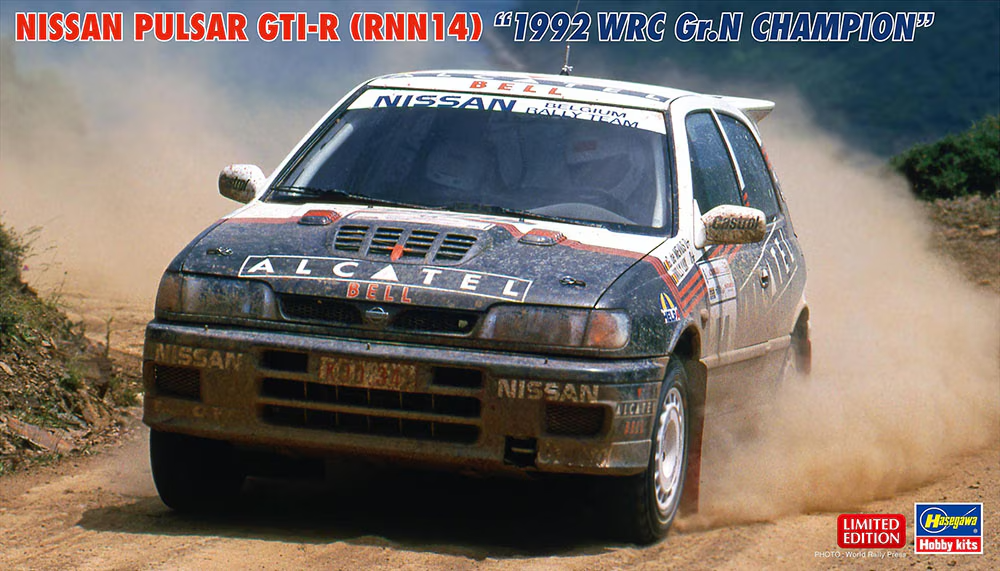 1:24 Scale Hasegawa Nissan Pulsar RNN14 GTI-R '92 WRC Gr.N Champ Rally Model Kit