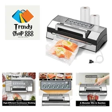 2025 Upgraded Precision Fast-Vacuum Sealer, Commercial Full Automatic Food Va...