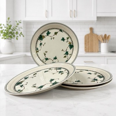 Keltcraft Noritake Ivy Lane 9180 Dinner Plates 10.5  Set of 4 Ireland Vintage