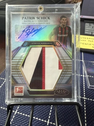 Patrik Schick 1/5 Prodigious Patches Auto 2021-2022 Topps Tier One - Bundesliga