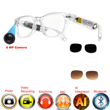 AI Smart Glasses Camera Bluetooth Call Voice Assistant Music Translate For Unise