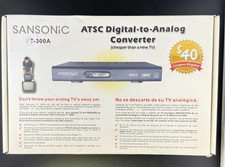 Sansonic FT-300A ATSC Digital to Analog TV Converter Open Box Sealed