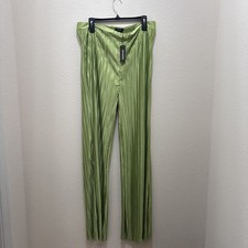 Boohoo women’s Wide-Leg Pants in Olive Green size 14 NWT