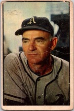 Wally Moses 1953 Bowman Color #95 Philadelphia Athletics