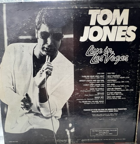 TOM JONES Vinyl LP Records Set Of 2 🌷”She Is A lady” & “Live In Las Vegas “ - Picture 5 of 7