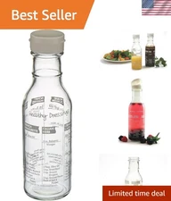 Elegantly Designed 11oz Glass Salad Maker with Lockable Lid - Dishwasher Safe