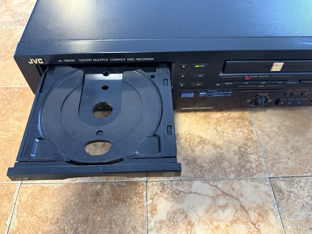 JVC XL-R5000 BK CD Recorder Player Changer 3+1 CDR Burner Serviced