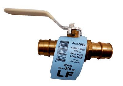Apollo 3/4 in. LF Brass PEX-A Barb x 3/4 in. Pipe Thread Ball Valve EPXV34LF