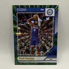 2024-25 Donruss- Holo Green Laser #117 Paul George- Philadelphia 76ers