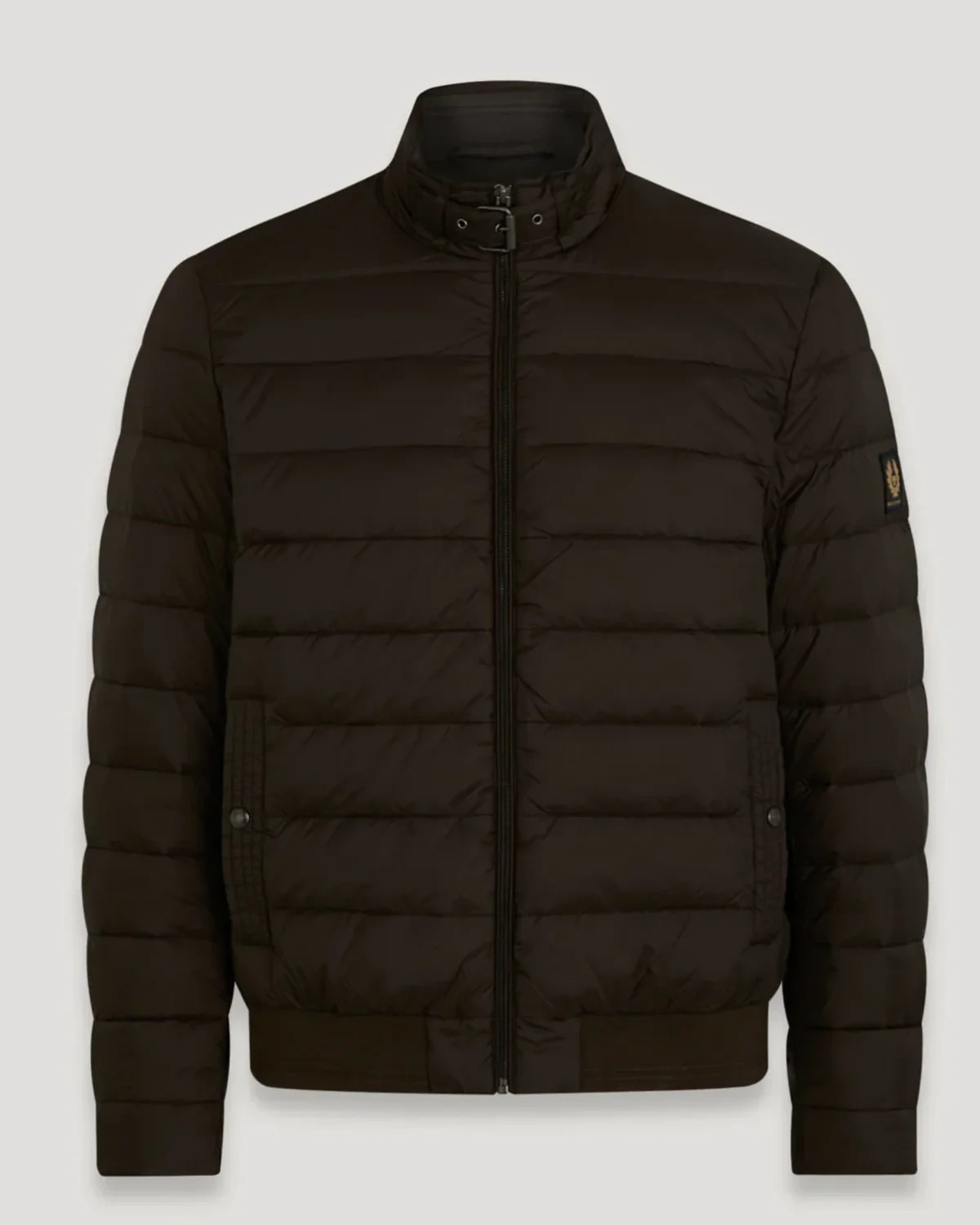 BELSTAFF CIRCUIT DOWN PUFFA BOMBER JACKET TONAL BURNT OAK UK38 M RRP £350 NEW