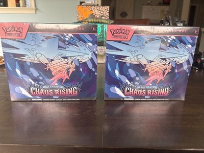 2x Pokemon Chaos Rising Elite Trainer Box Factory Sealed ETB