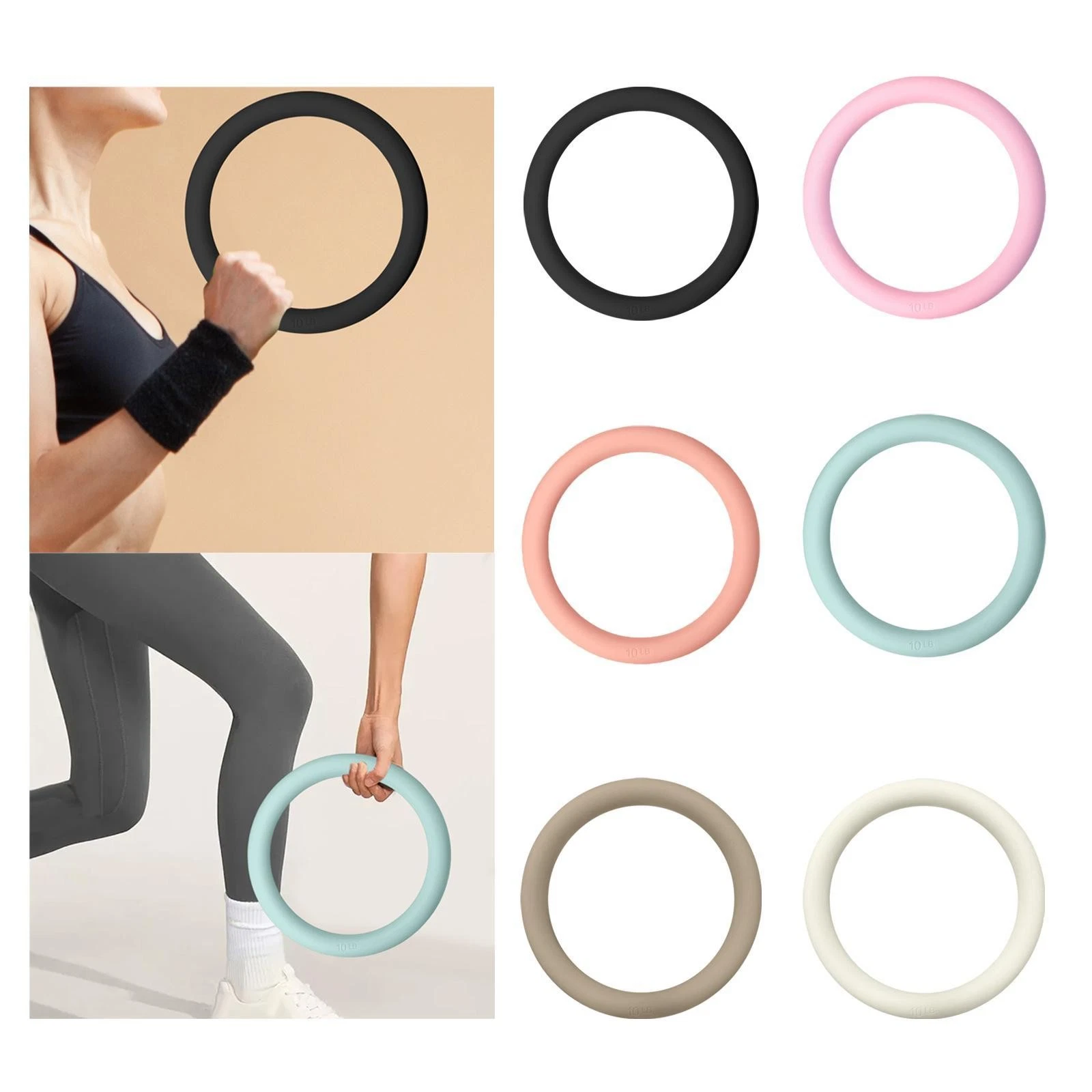 Power Ring 10lbs Home Gym Workout 2 in 1 Kettlebell Dumbbell
Opens in a new window or tab