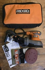 Rigid 5” Random Orbit Sander R2600 With Carry Bag - No Dust Bag Attachment.