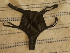 Fake Leather Panty With Straps Large