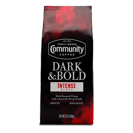 Community Coffee Dark & Bold Espresso Roast Extra Dark Roast Ground Coffee 12oz