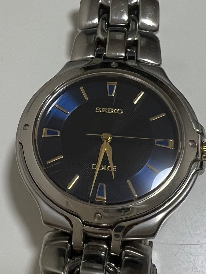 Stylish DOLCE Blue Watch Gold Dial Dress Quartz Watch SEIKO Hands - VintageWatches.PK Stylish DOLCE Blue Watch Gold Dial Dress Quartz Watch SEIKO Hands - vintagewatches.pk