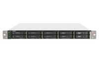 QNAP 1U 10-bay all flash NAS U.2/U.3 NVMe PCIe Gen4 x4 and SATA 6Gbps bays AMD