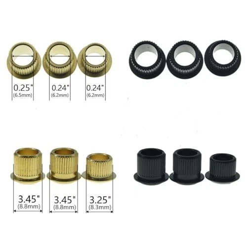 Premium Brass Vintage Size Guitar Tuner Brass 6.5mm(I.D.)* 8.8mm(O.D.) Chrome - Picture 2 of 5