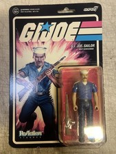 GI Joe Sailor Navy Serviceman 4in Reaction Super 7 Retro  NEW  SEALED