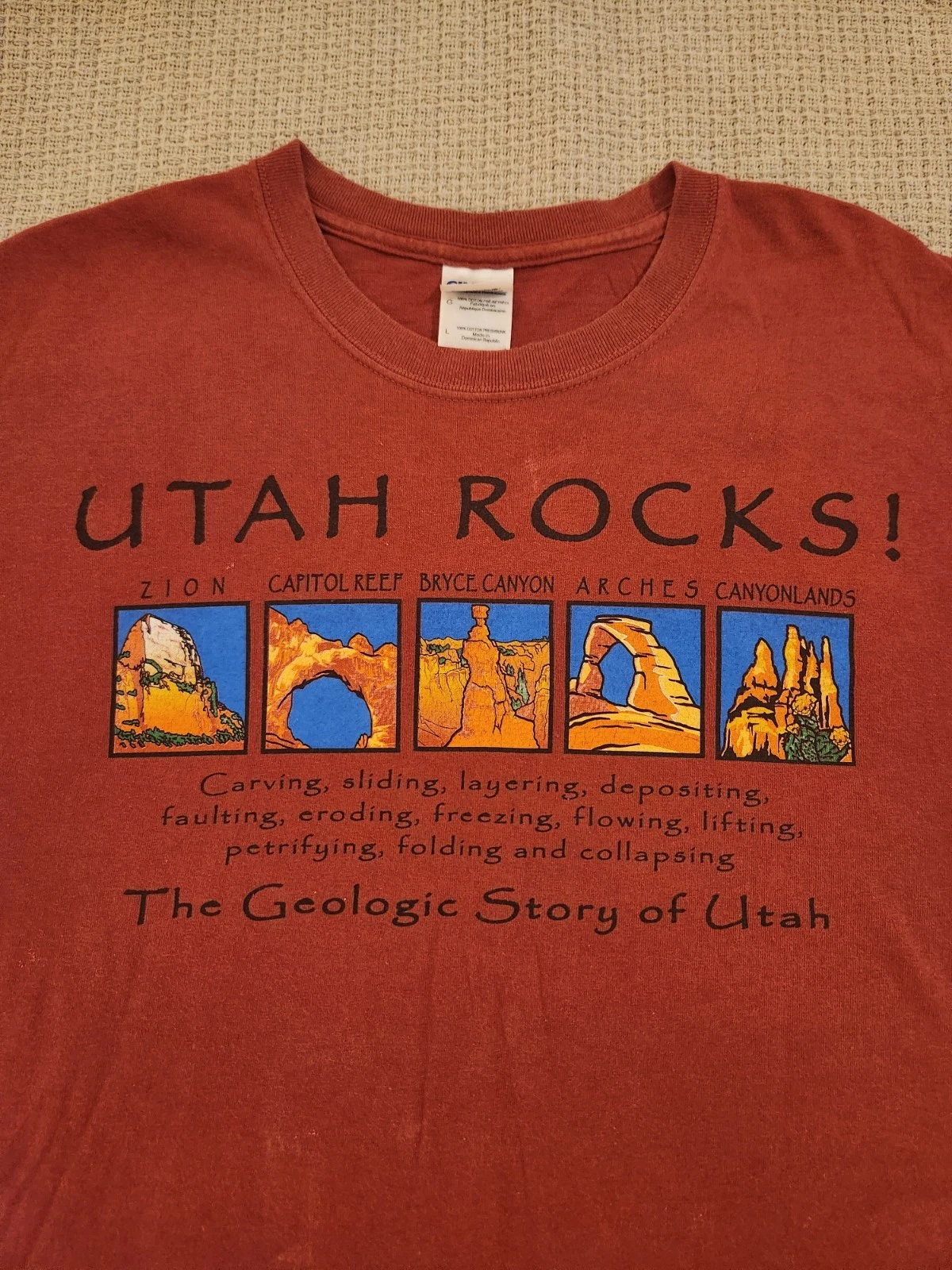 Vintage 2000s Utah Rocks! T Shirt Men's