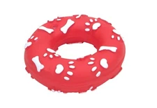 coastal pet red round rascals squeak toy dog New!  nwt