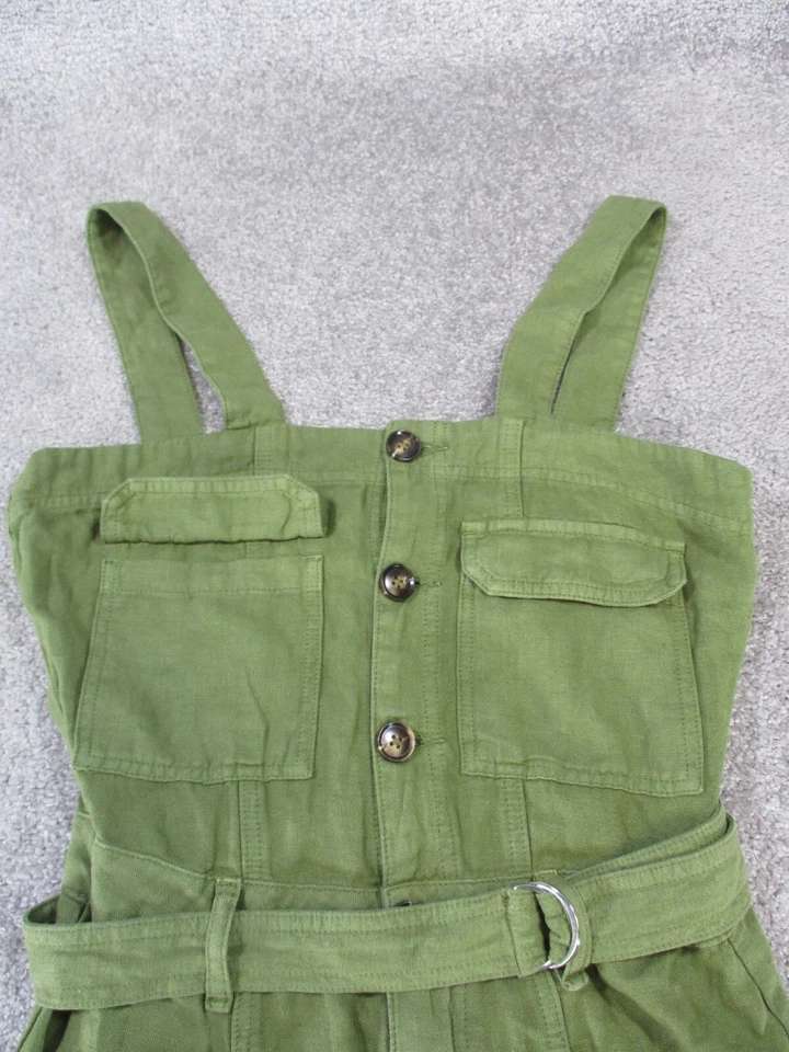Mameluco Jessica Simpson para mujer 6/28 pequeño verde Gigi utilitario con cinturón Foto 2 de 4