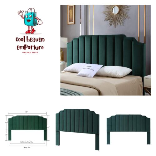 Modern Velvet Upholstered King/Cal King Headboard, Tufted Headboard for King/...