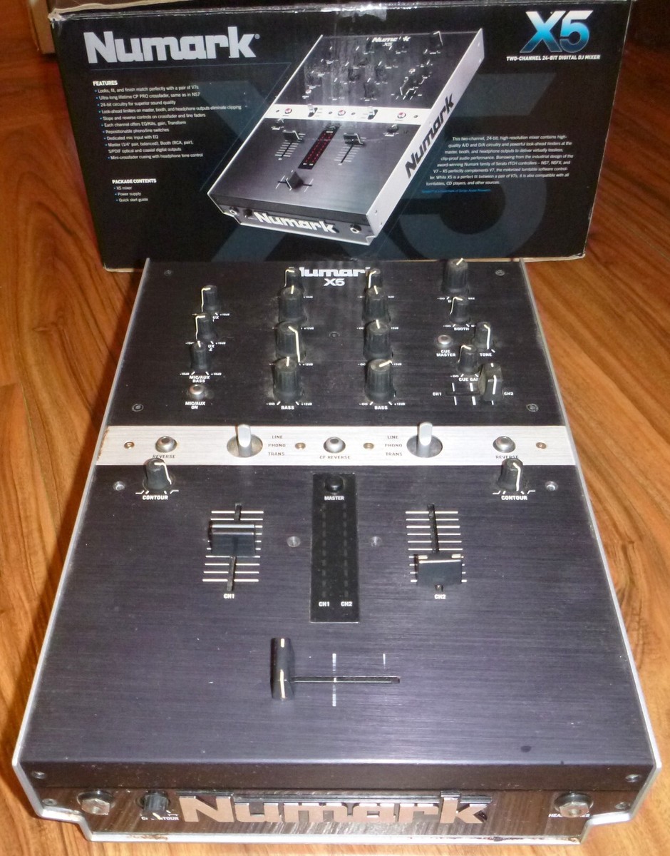 Numark X5 Two-Channel, 24-Bit Digital DJ Mixer - USED