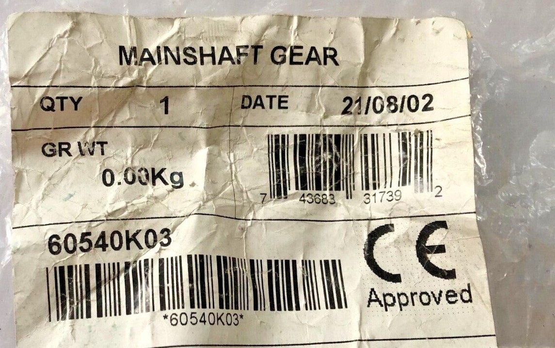 Simpson Lawrence Horizon 600/90 Windlass spares Part numbers 60540KXX