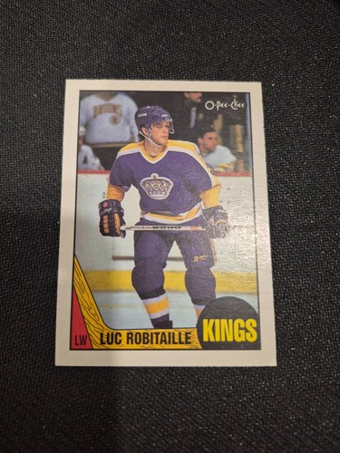 1987-88 OPC Hockey #42 Luc Robitaille rookie, sharp
