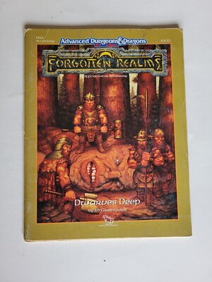 Advanced Dungeons and Dragons AD&D FR11 Dwarves Deep No Map Forgotten Realms
