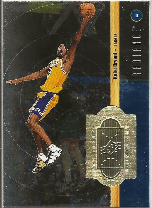 KOBE BRYANT ; 1998-99 SPX FINITE RADIANCE INSERT CARD No. 58 