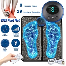 Portable Electric Foot Massager Pad Deep Muscle Stimulator Blood Circulation Mat